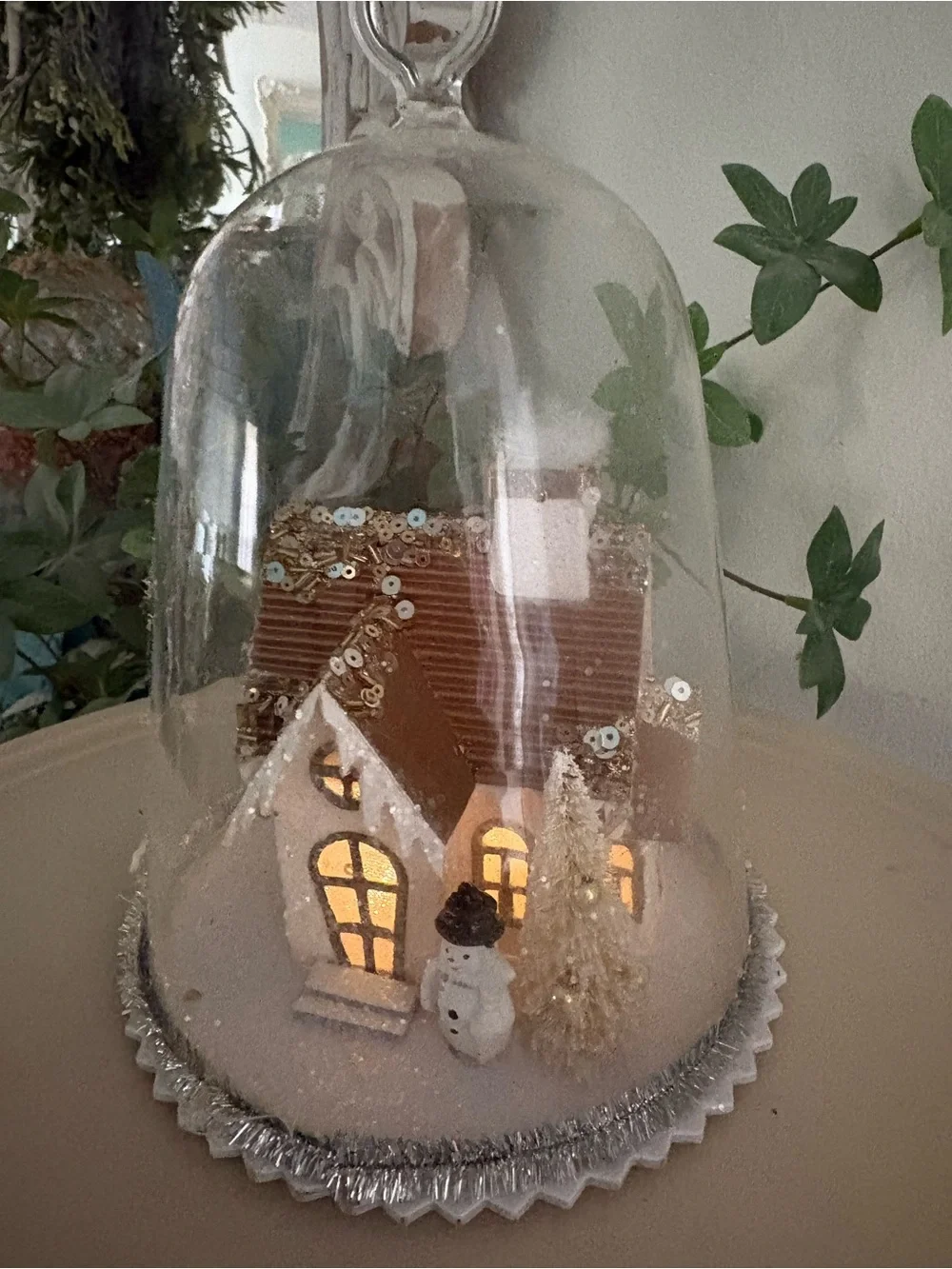 Pottery Barn glass cloche
